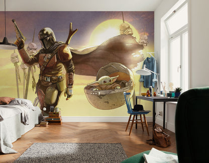 Star Wars The Mandalorian and Grogu Mission Non-woven photo wallpaper Star Wars