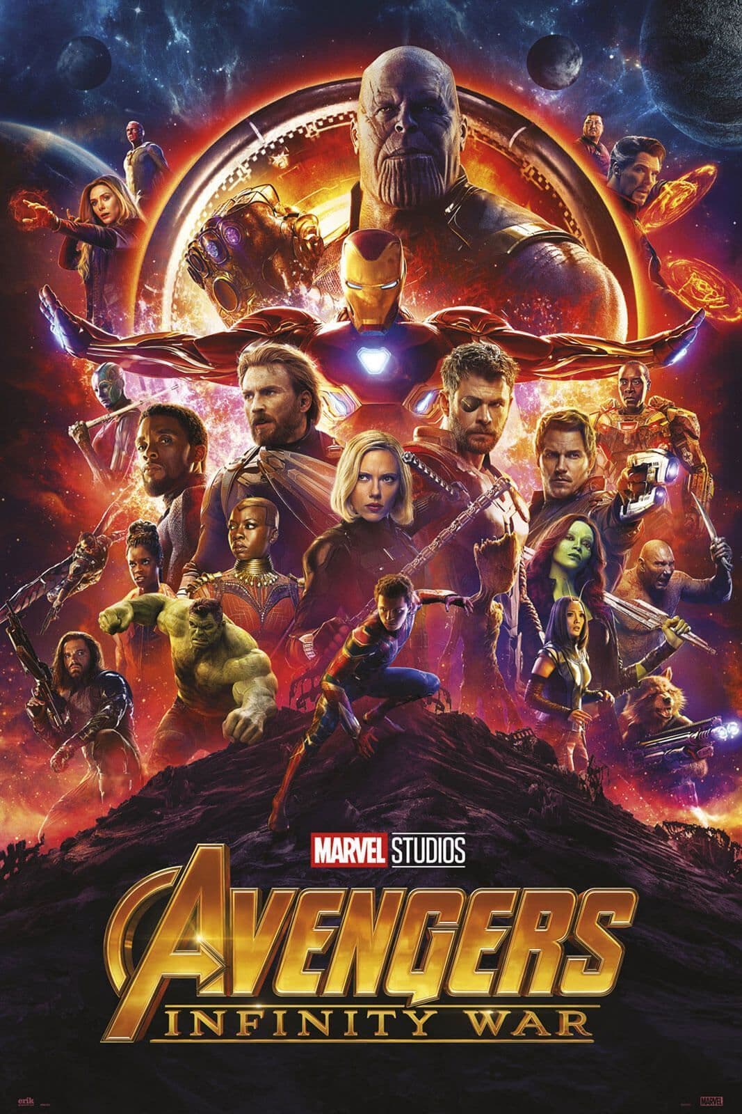 Avengers Infinity War characters Poster Marvel