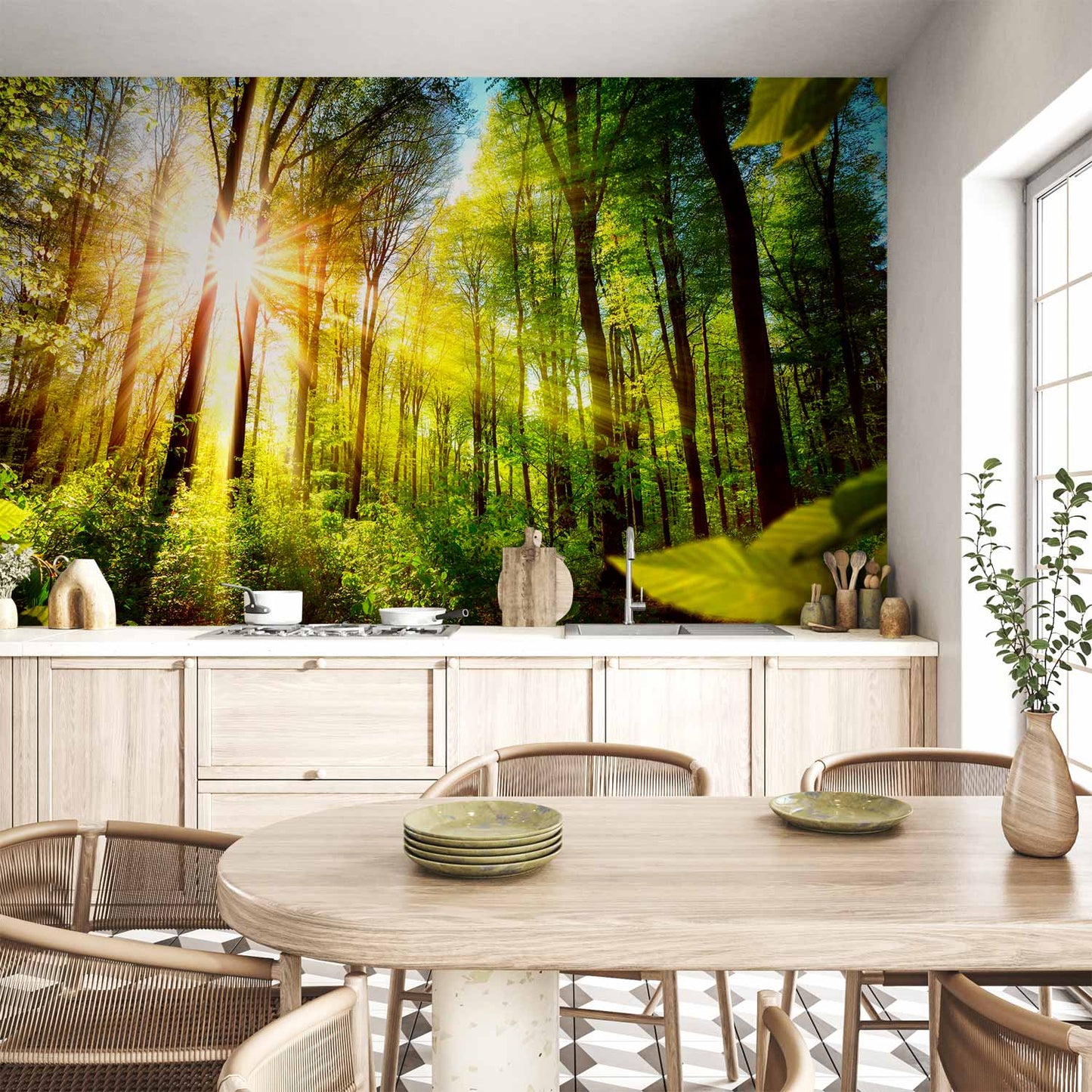 Wall Mural Forest Hideout Non-woven Photo Wallpaper b-B-0248-a-a