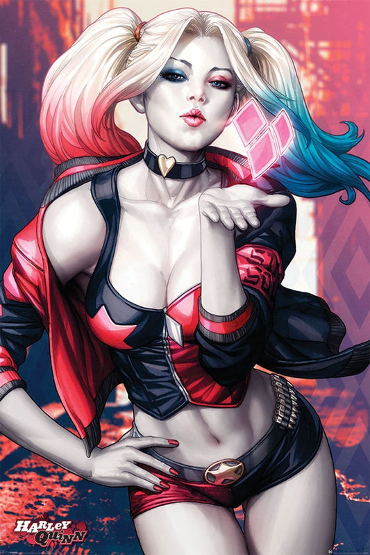 DC Comics Batman Harley Quinn Kiss Poster DC Comics