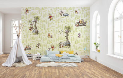 Winnie the Pooh Friends Non-Woven Wallpaper Mural Disney
