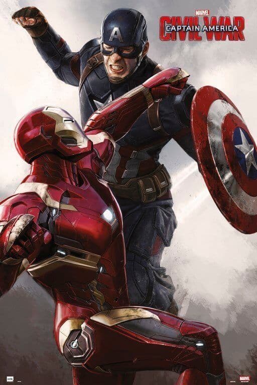 Captain America vs Iron Man Poster Marvel