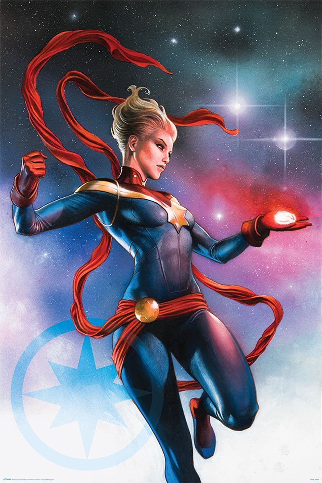 Marvel Captain Marvel Galaxy Poster Marvel