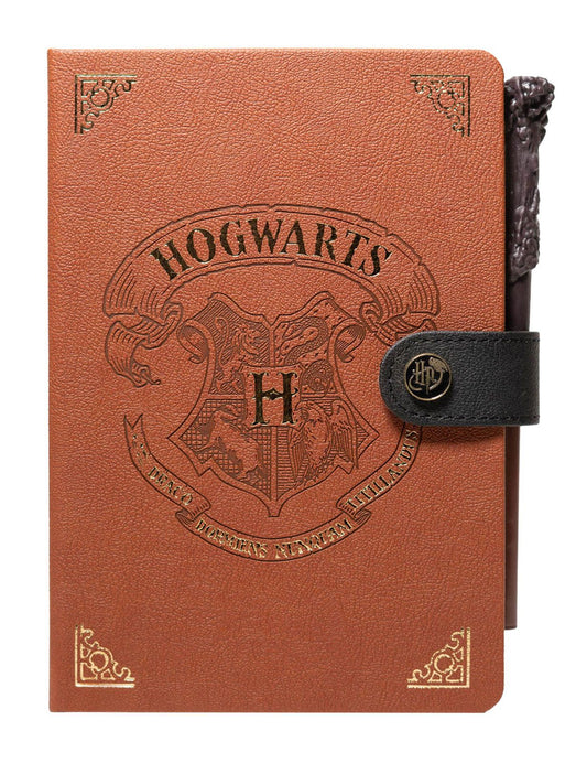 Harry Potter Bullet Journal and Wand Pen Leather A5 Notebook 