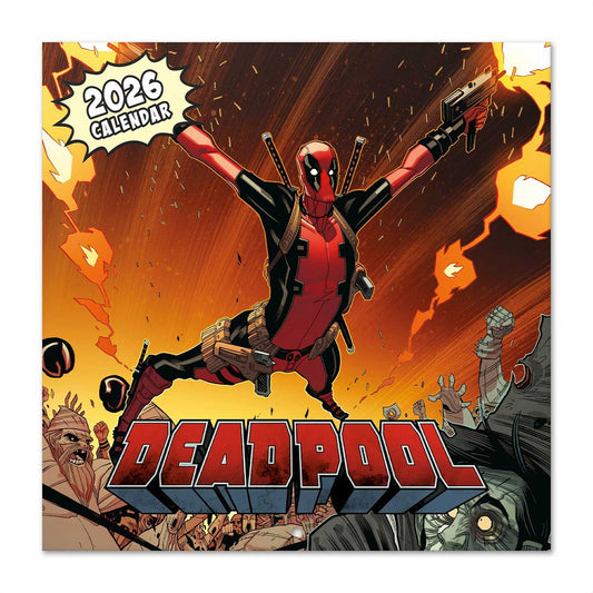 Marvel Deadpool Wall Calendar 30x30cm Teen and Adult Calendar Marvel