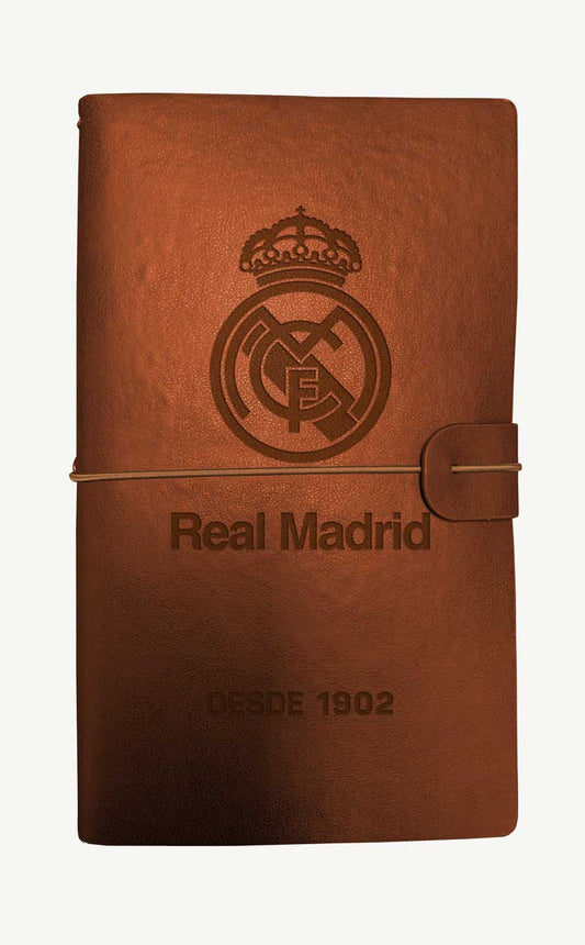 Real Madrid Travel Journal PU Leather Travelers Diary Notebook 