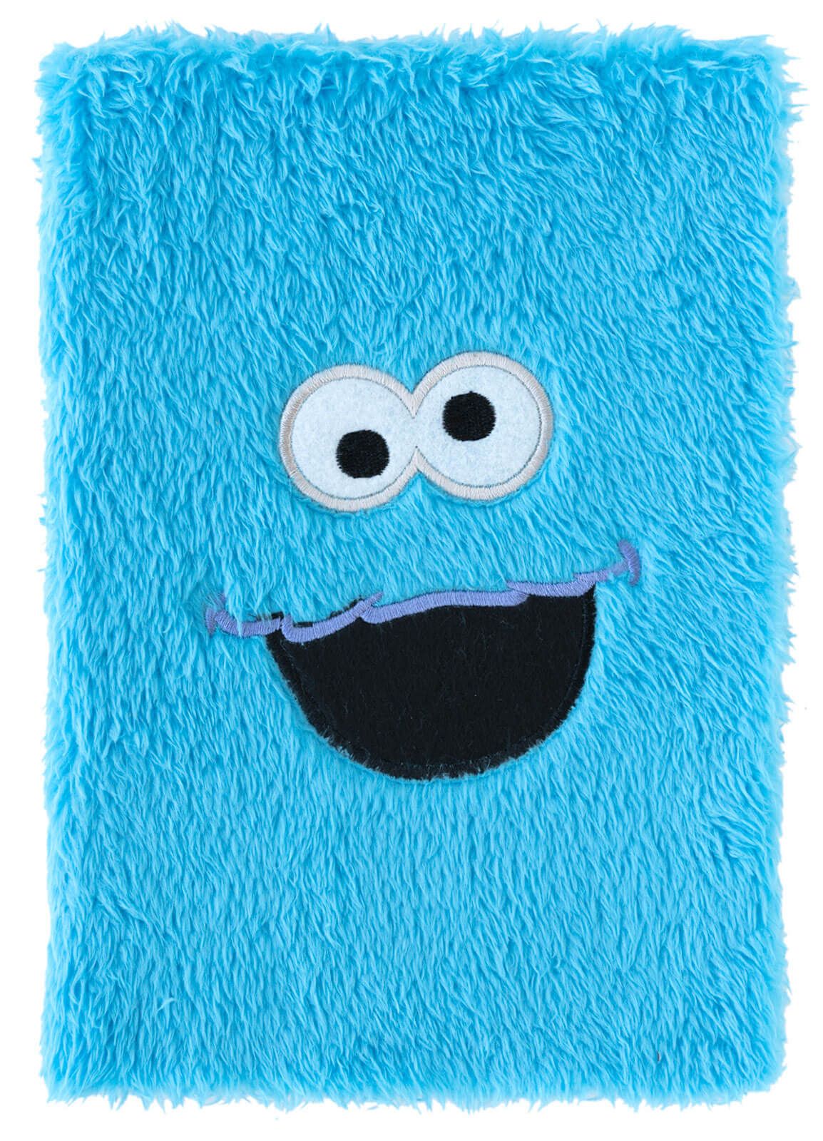 Sesame Street Cookie Monster A5 Notebook Plush Cover Journal Notebook 