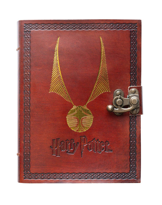 Harry Potter Leather Journal Premium Blank Notebook 