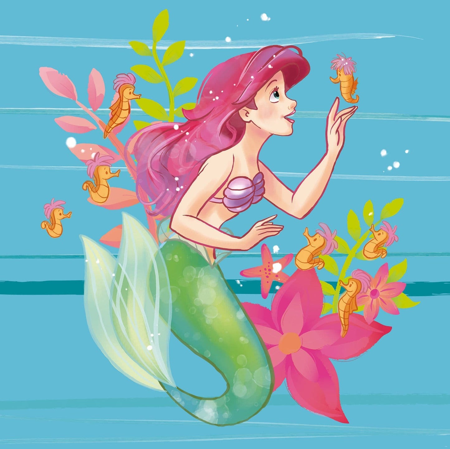 Ariel the Little Mermaid & friends Non-Woven Wallpaper Mural Disney