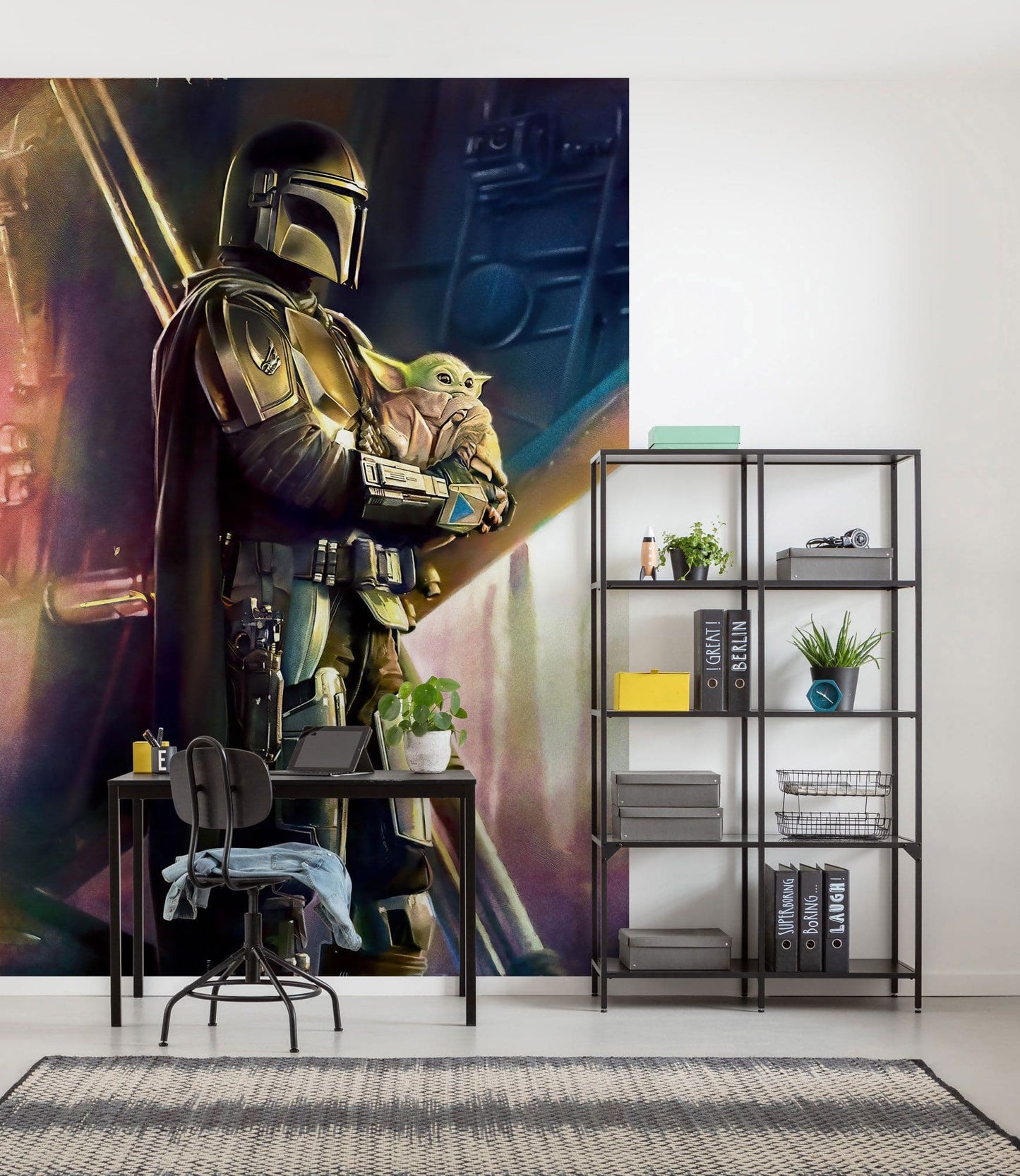 Mandalorian Savior Large Size Non-Woven Wallpaper Mural Star Wars