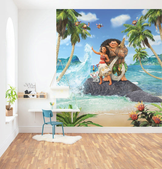 Moana "On the Beach" Non-Woven Wallpaper Mural Disney