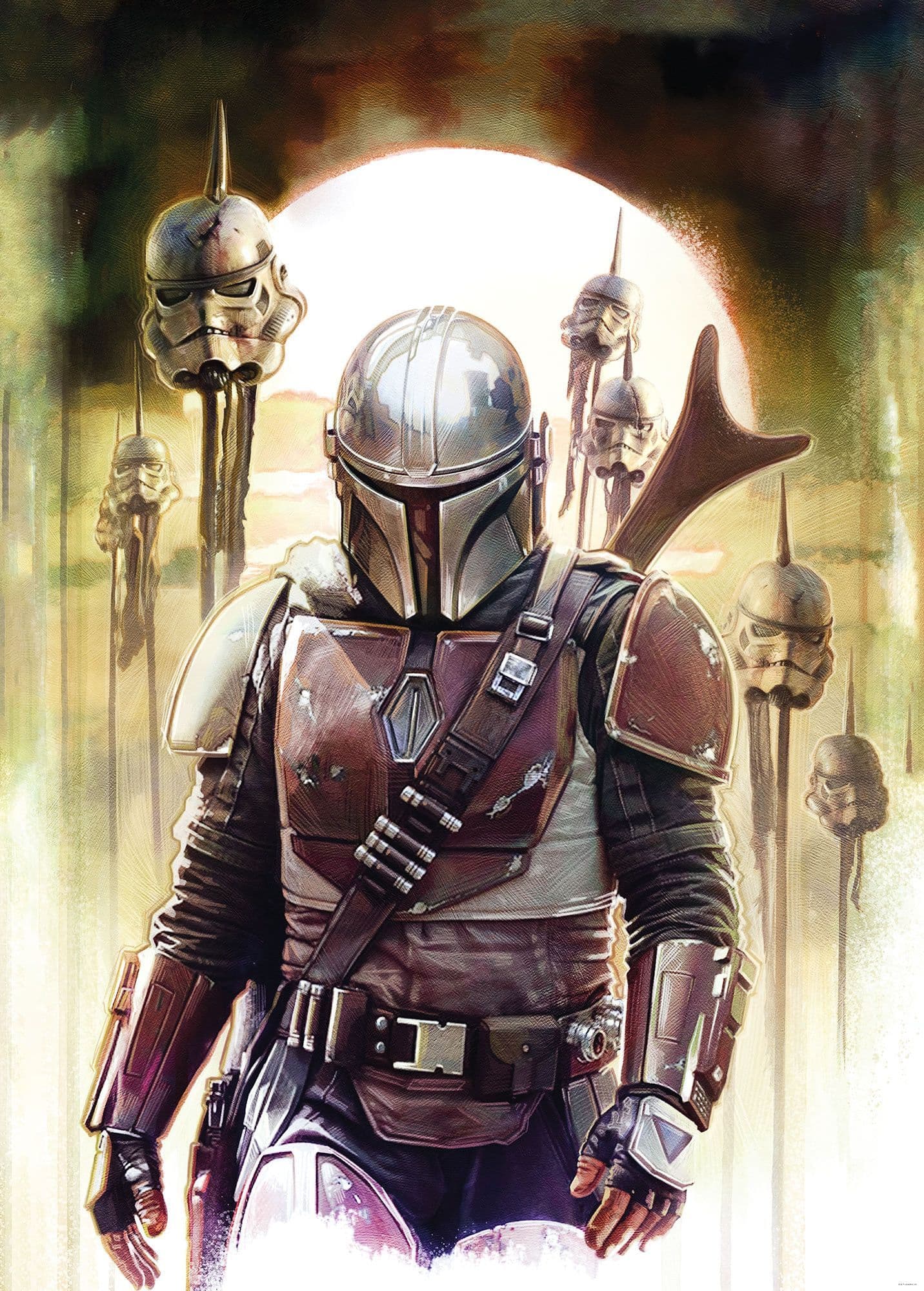  The Mandalorian Big Impaler XL Non-Woven Wallpaper Mural Star Wars