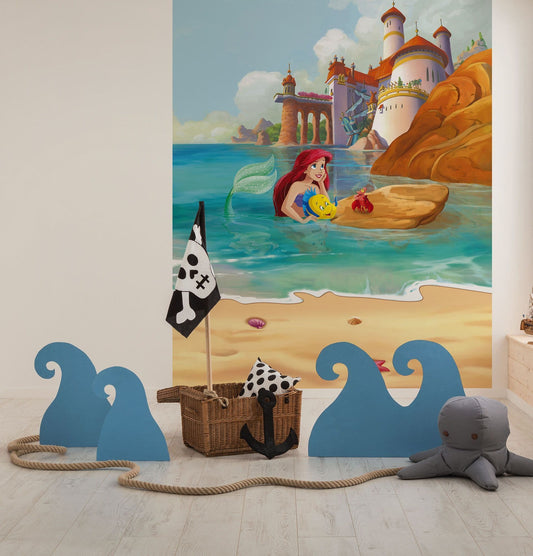 Disney Ariel Daydream Girl Bedroom Non-Woven Wallpaper Mural Disney