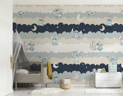 Disney Lilo and Stitch 1 Roll of 4 Panels Childrens Room Vinyl Wallpaper Disney