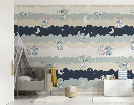 Disney Lilo and Stitch 1 Roll of 4 Panels Childrens Room Vinyl Wallpaper Disney