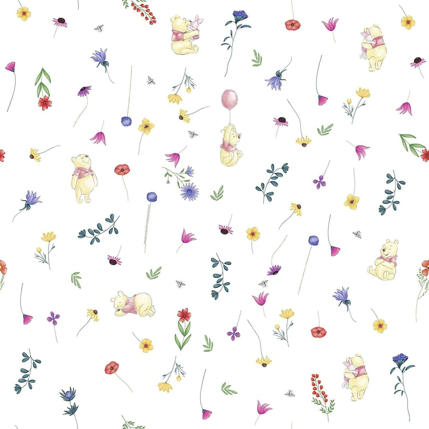 Disney Winnie The Pooh Unisex Childrens Bedroom White Wallpaper Disney