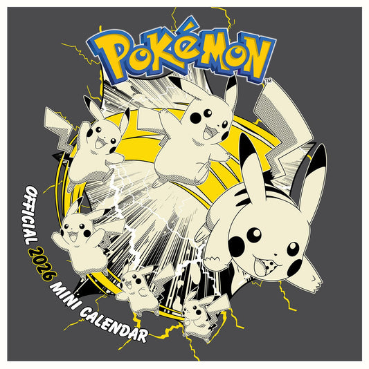 Pokemon Mini Calendar 18x18 cm Pikachu Calendar Pokemon