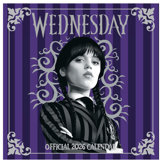 Wednesday Wall Calendar 30x30cm TV Series Calendar Wednesday