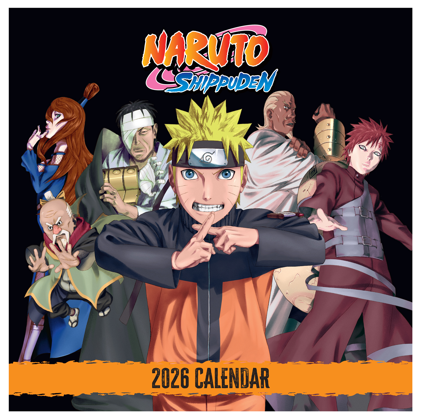Naruto Shippuden Wall Calendar 30x30cm Manga Anime Calendar Naruto