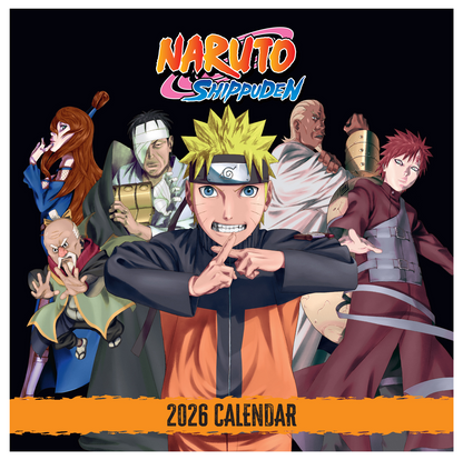 Naruto Shippuden Wall Calendar 30x30cm Manga Anime Calendar Naruto