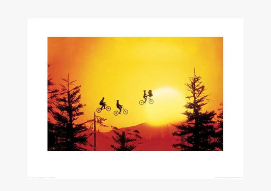 E.T. The Extra Terrestrial Sunset Picture  Art Print 