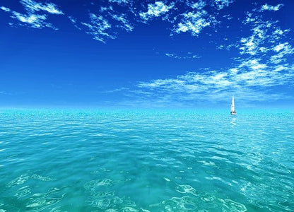 Sailing Blue Ocean Living Room Photo Wallpaper Nice Wall