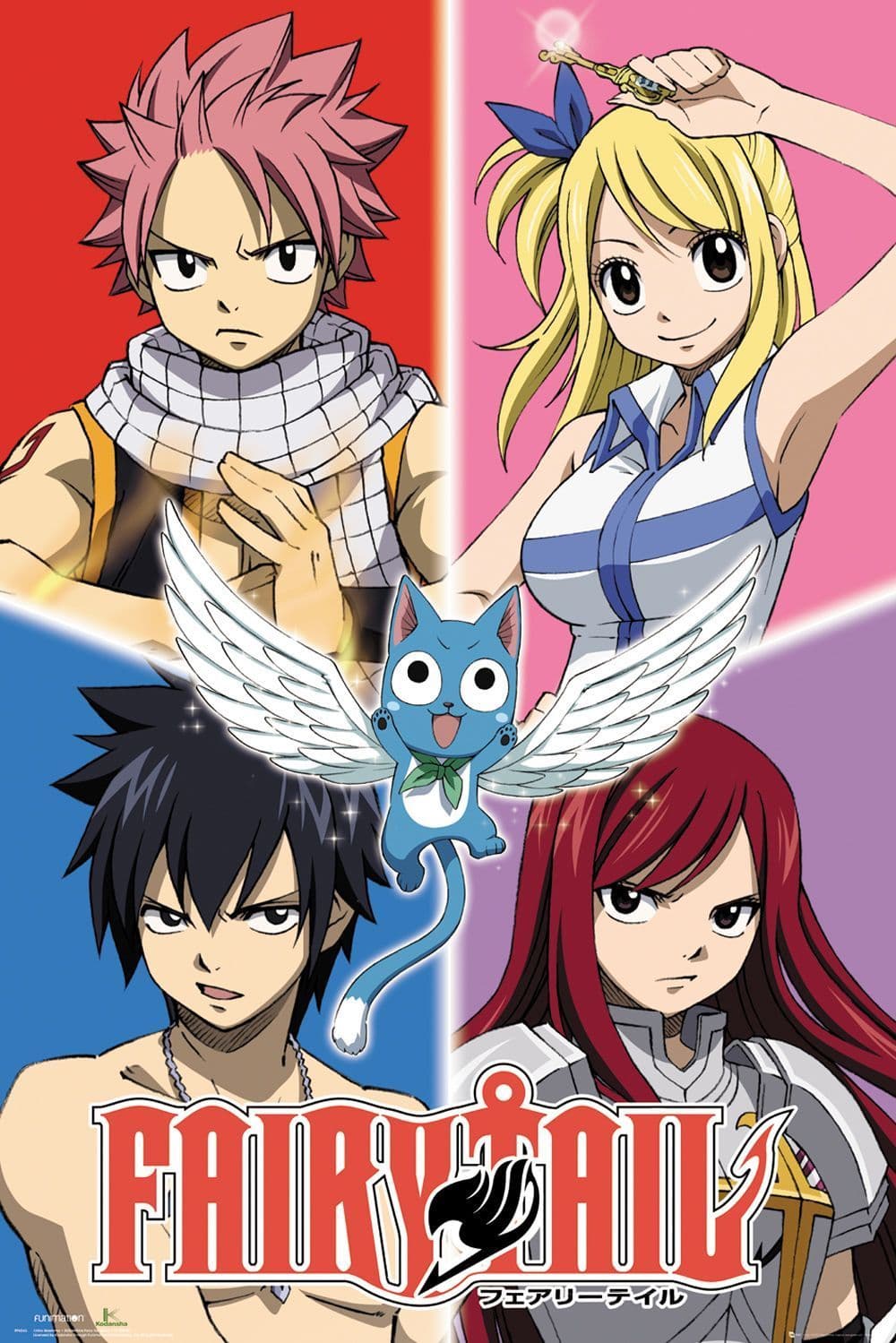 Fairy Tail Quad Gaming Poster Fairy Tail Quad