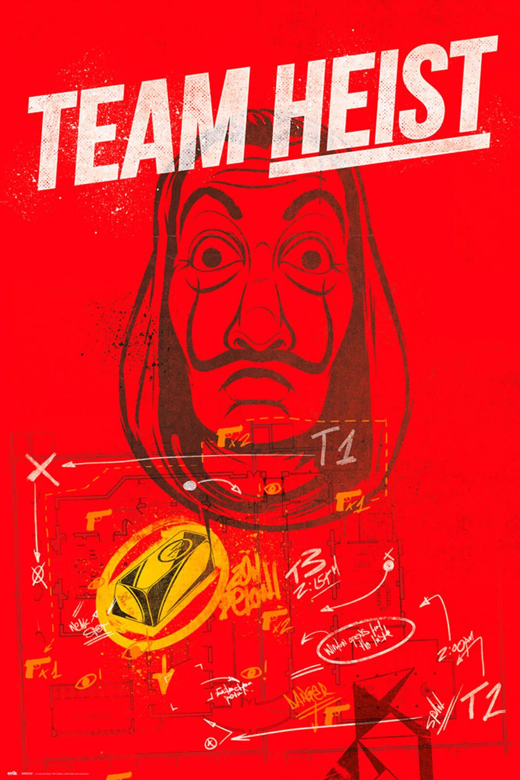 Money Heist Red Poster 