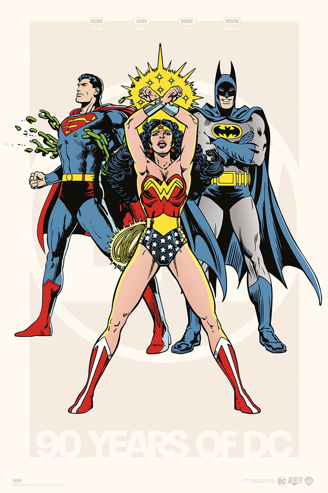 DC Comics 90th Anniversary Poster DC Comics