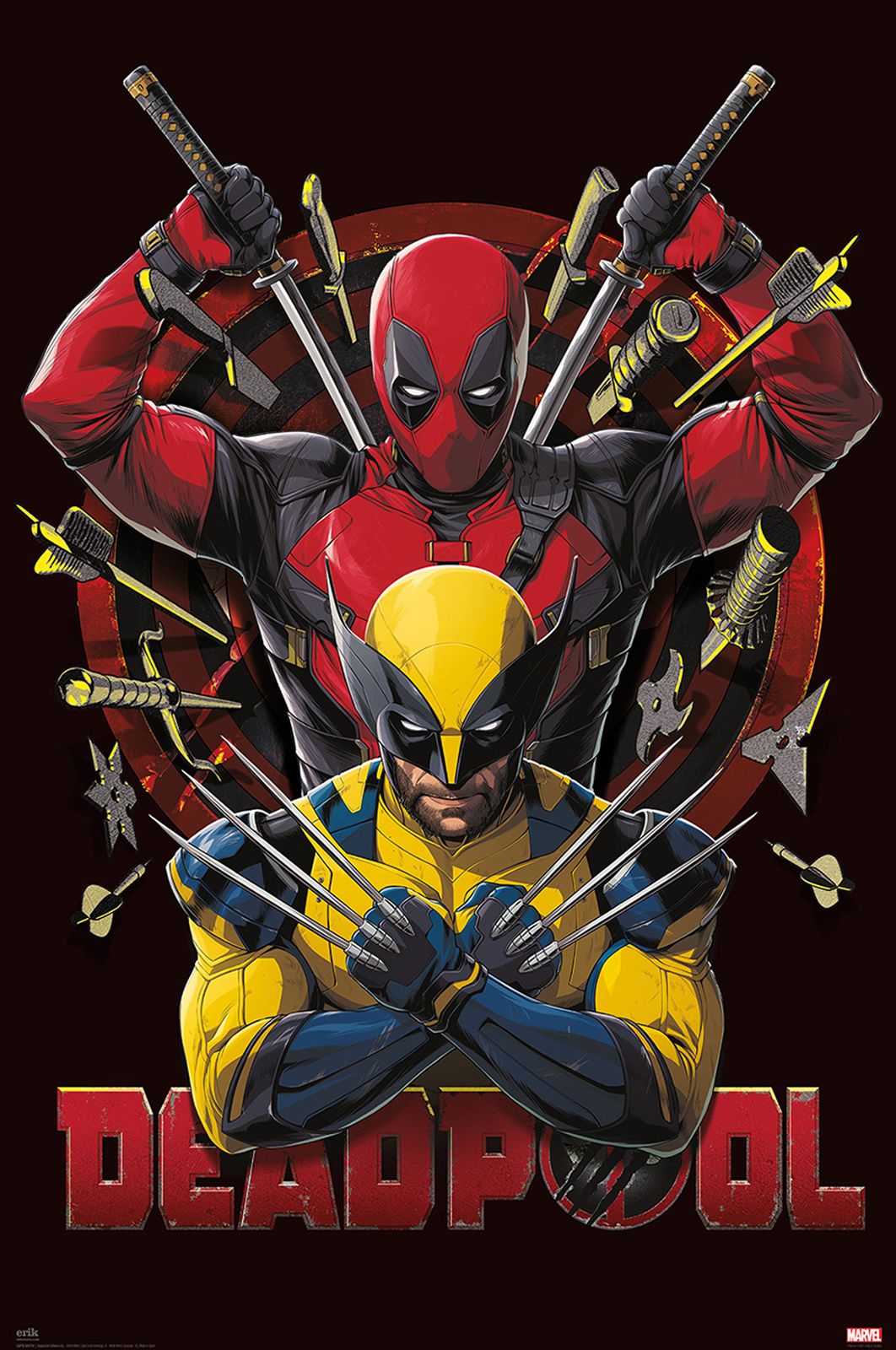 Marvel Deadpool and Wolverine Armed Poster Marvel