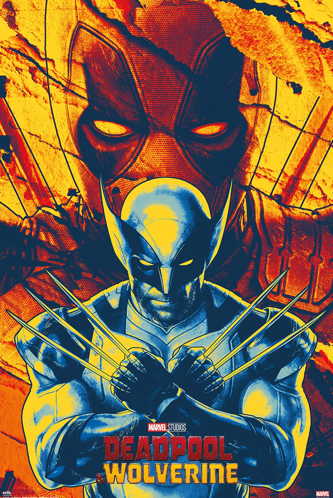 Marvel Deadpool and Wolverine Pose Poster Marvel