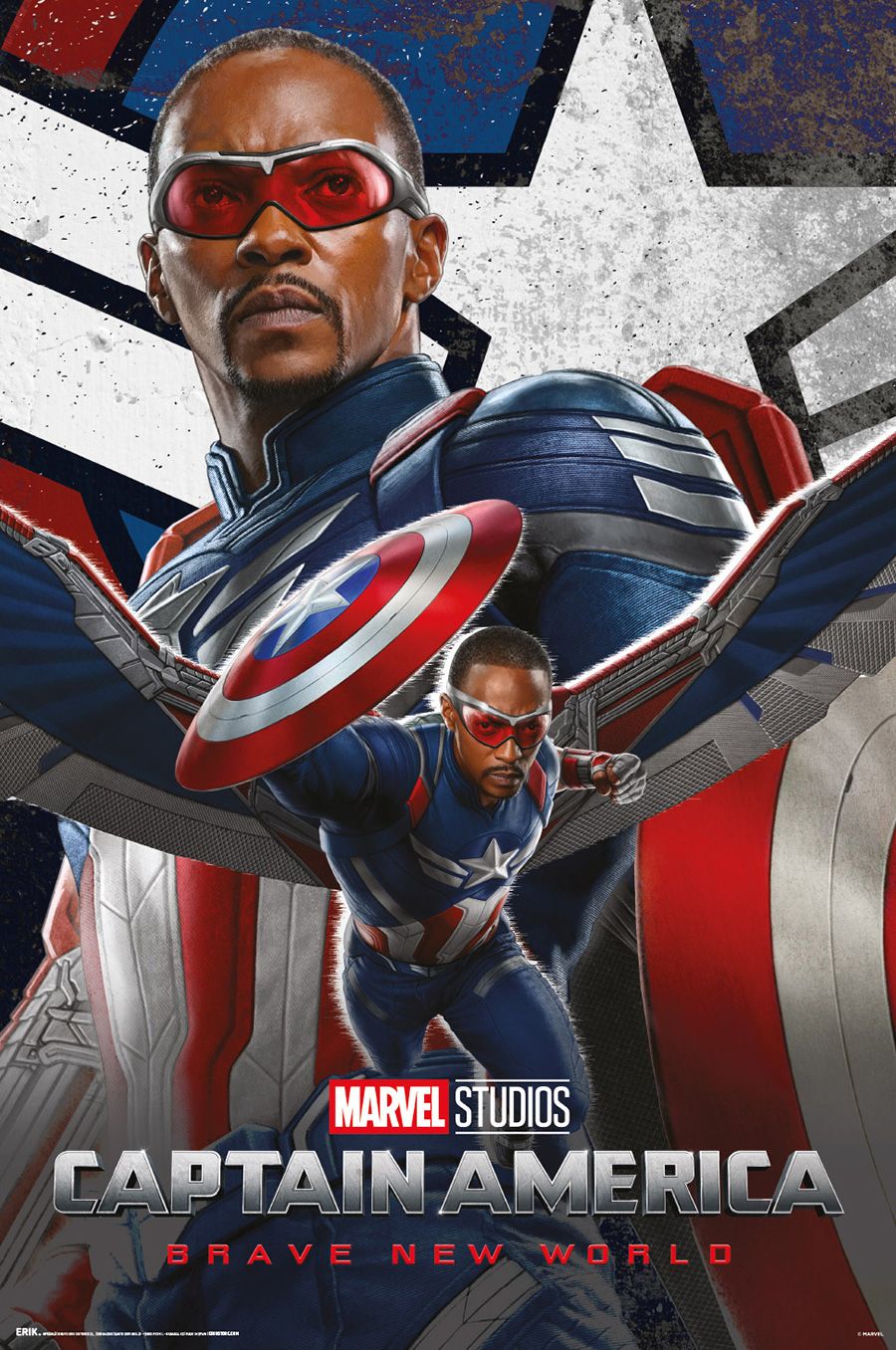 Marvel Captain America Brave New World Poster Marvel