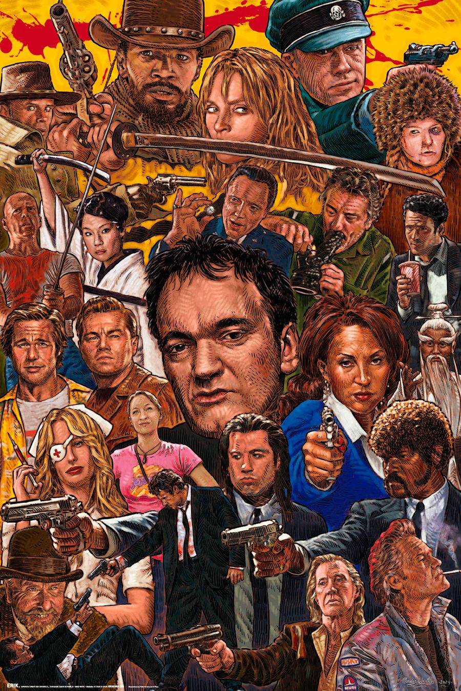 Tarantino Film Pulp Poster Grupo Erik