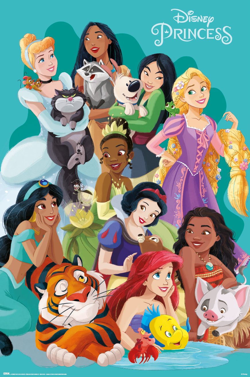 Disney Princesses Pets Poster Disney