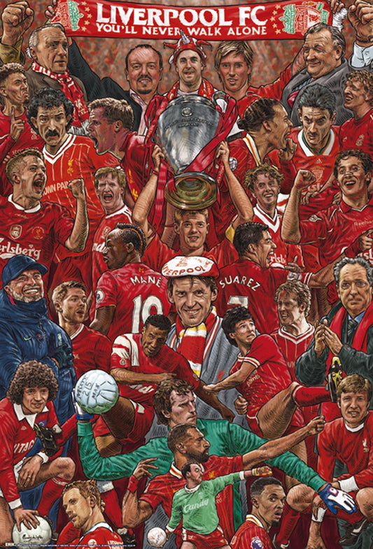 Liverpool Legends Poster Liverpool