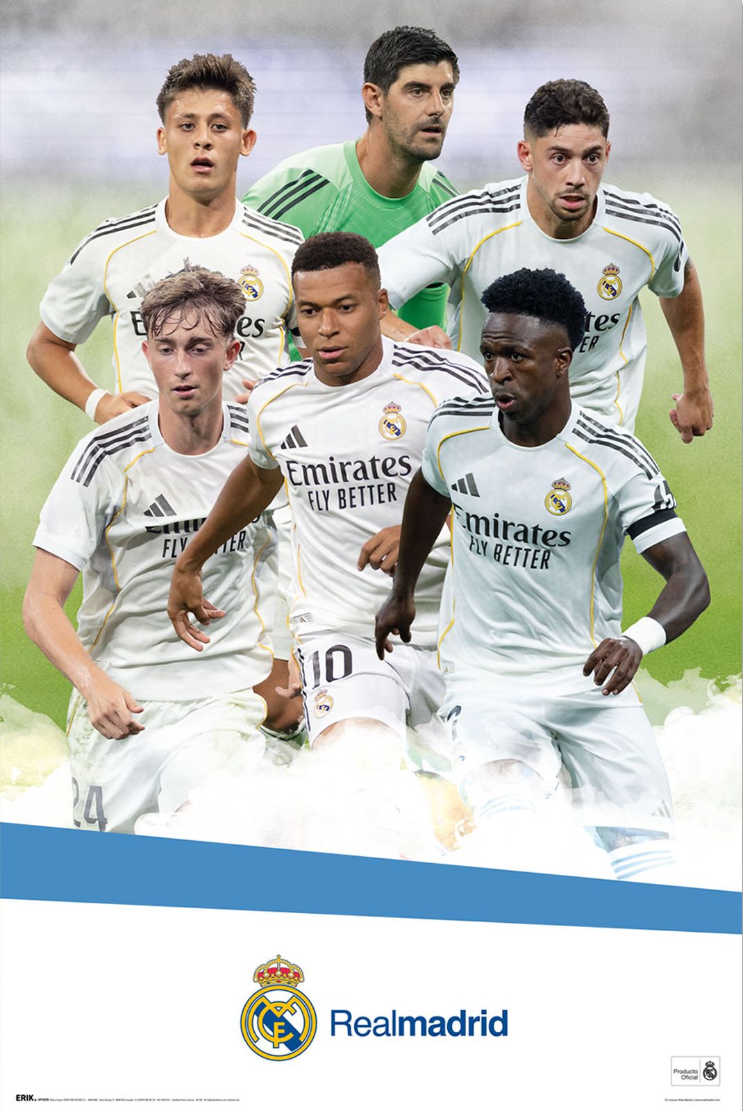Real Madrid 2025 2026 Players Poster Real Madrid