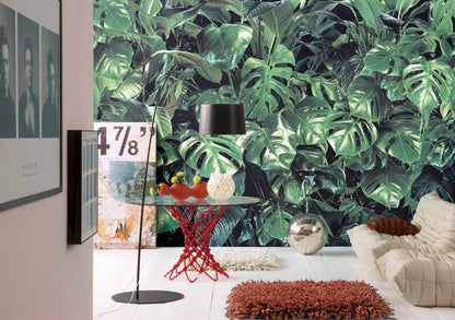 Green Leaves Jungle Botanical Photo Wallpaper 