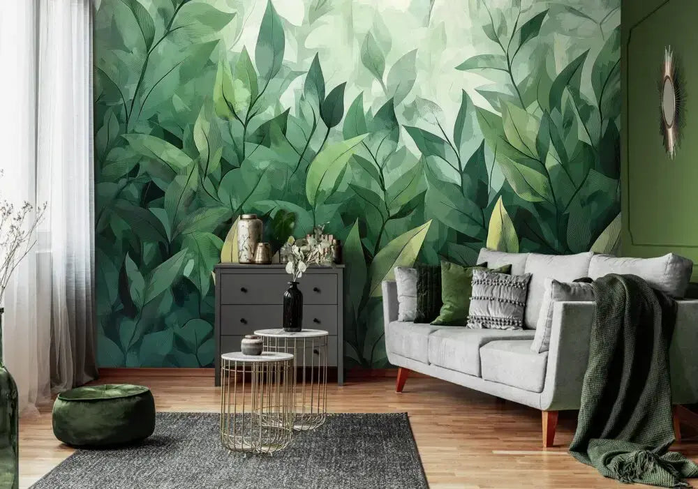 Living Room Plants Non-woven Photo Wallpaper ForWall