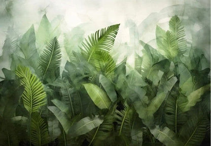 Green Plants Botanical Non-woven Photo Wallpaper 