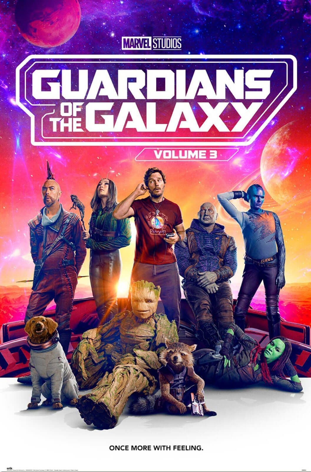 Guardians of the Galaxy Vol 3 Once More With Feeling Poster Marvel