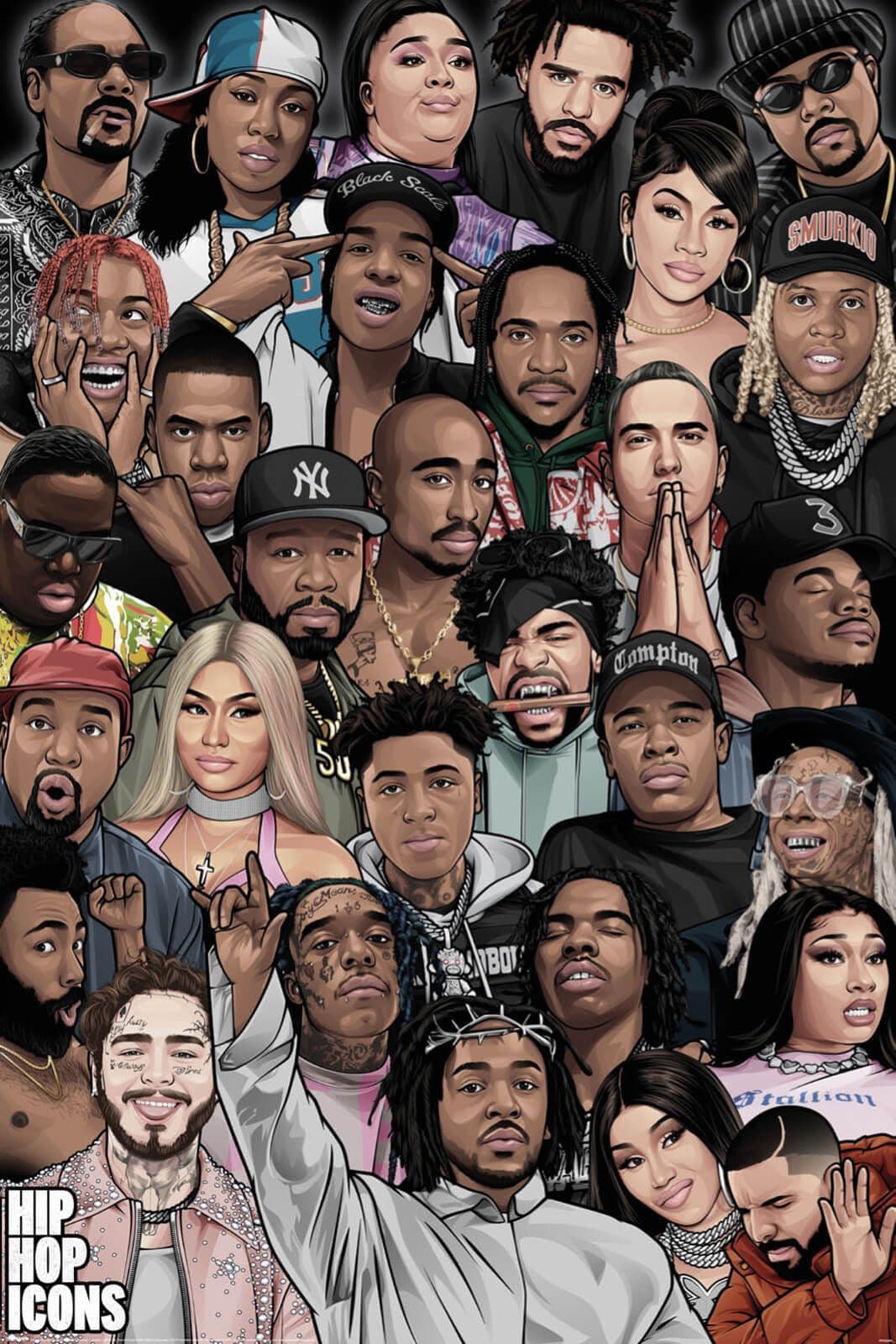 Hip Hop Icons Poster 