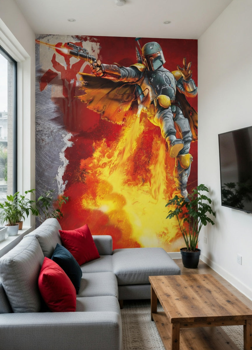 Star Wars Boba Fett Photo Wallpaper (W x H) 184cm x 254cm (72" x 100")