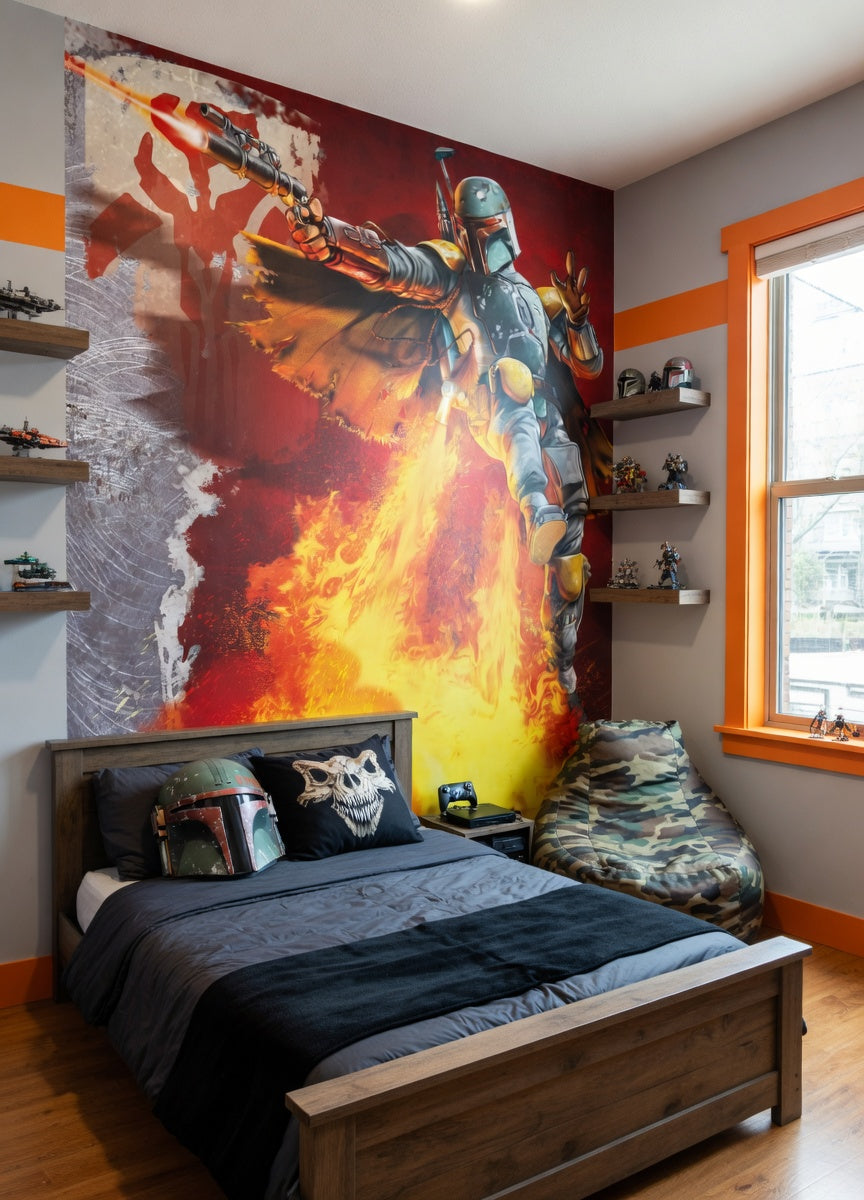 Star Wars Boba Fett Photo Wallpaper (W x H) 184cm x 254cm (72" x 100")