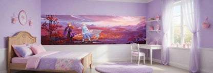Disney Frozen "Snow Queen Elsa and Anna" Panoramic Photo Wallpaper (W x H) 368cm x 127cm (144" x 50")