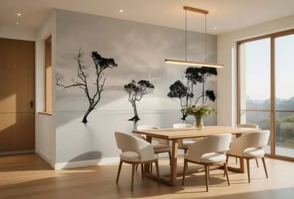 Trees in the Still Water Nature Wallpaper Mural (W x H) 384 cm x 260 cm (151" x 102")