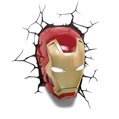 Marvel Iron Man Face 3D LED Lamp