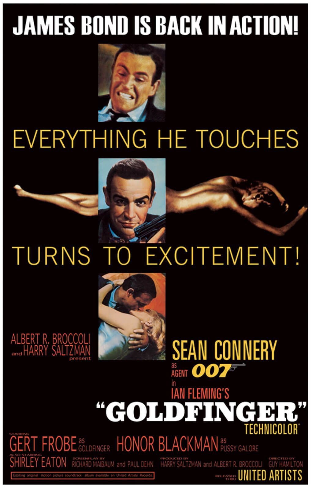 James Bond Goldfinger Poster 