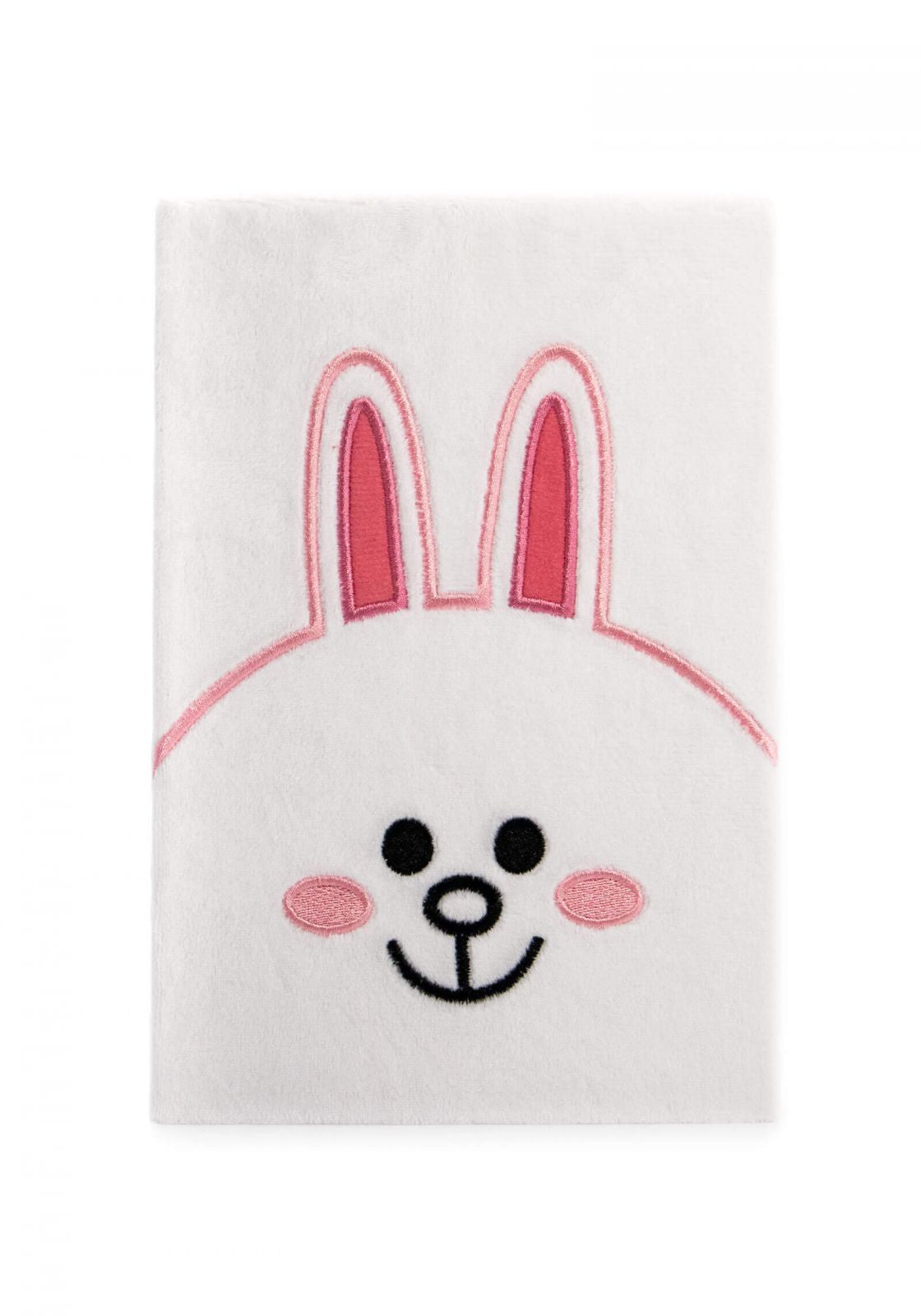 Line Friends Cony Plush Lined Hardback A5 Plush Notebook 