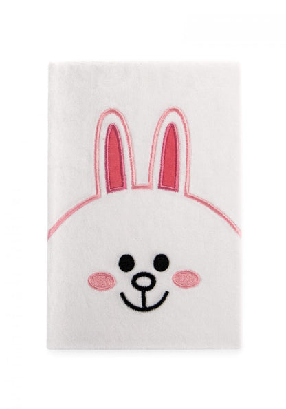 Line Friends Cony Plush Lined Hardback A5 Plush Notebook 