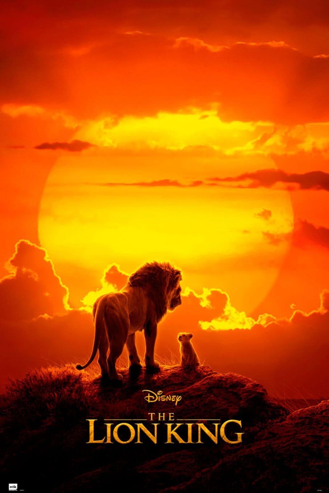 Lion King Sunset Poster Disney